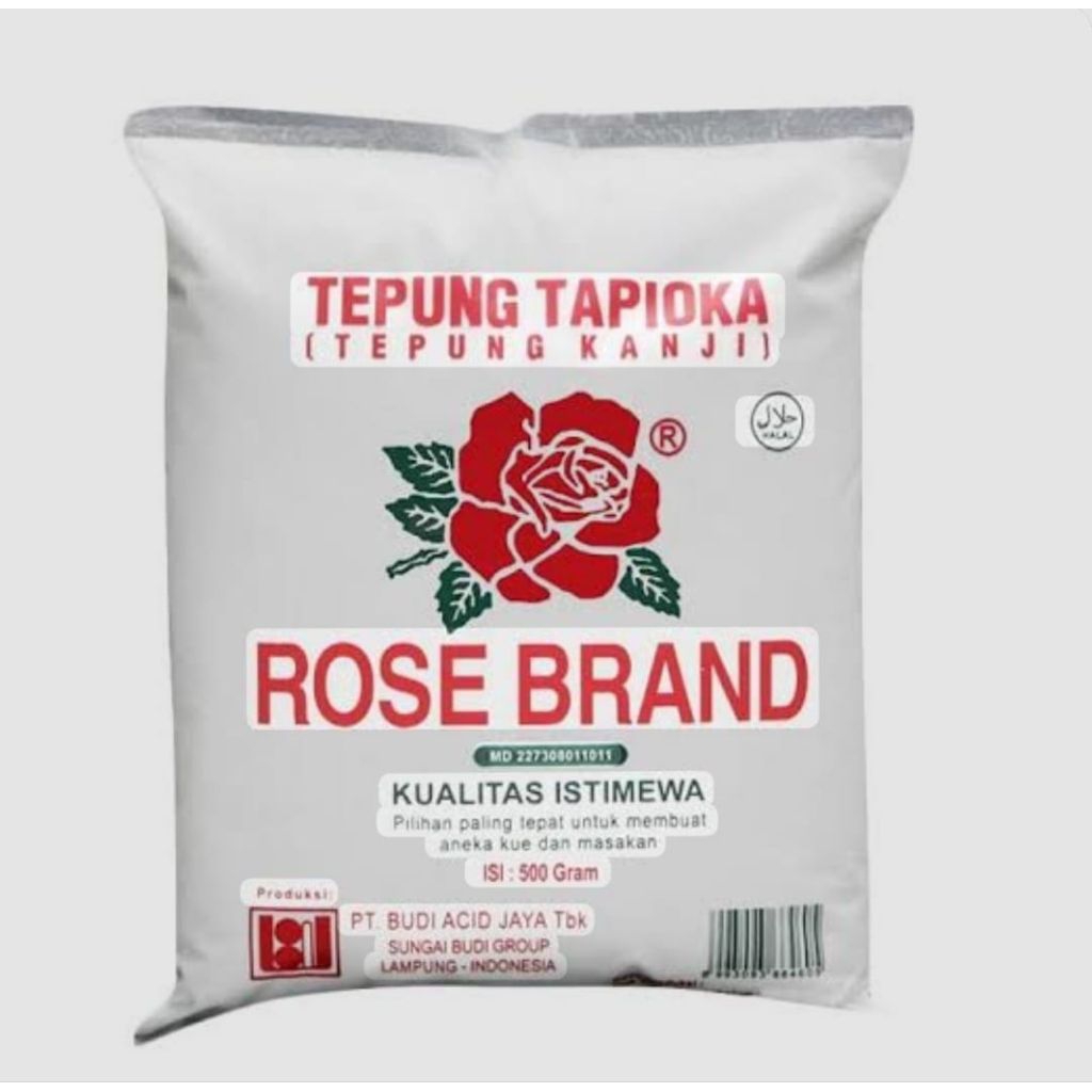 

Tepung Tapioka / Tepung Kanji Rose Brand Kemasan 500 Gr