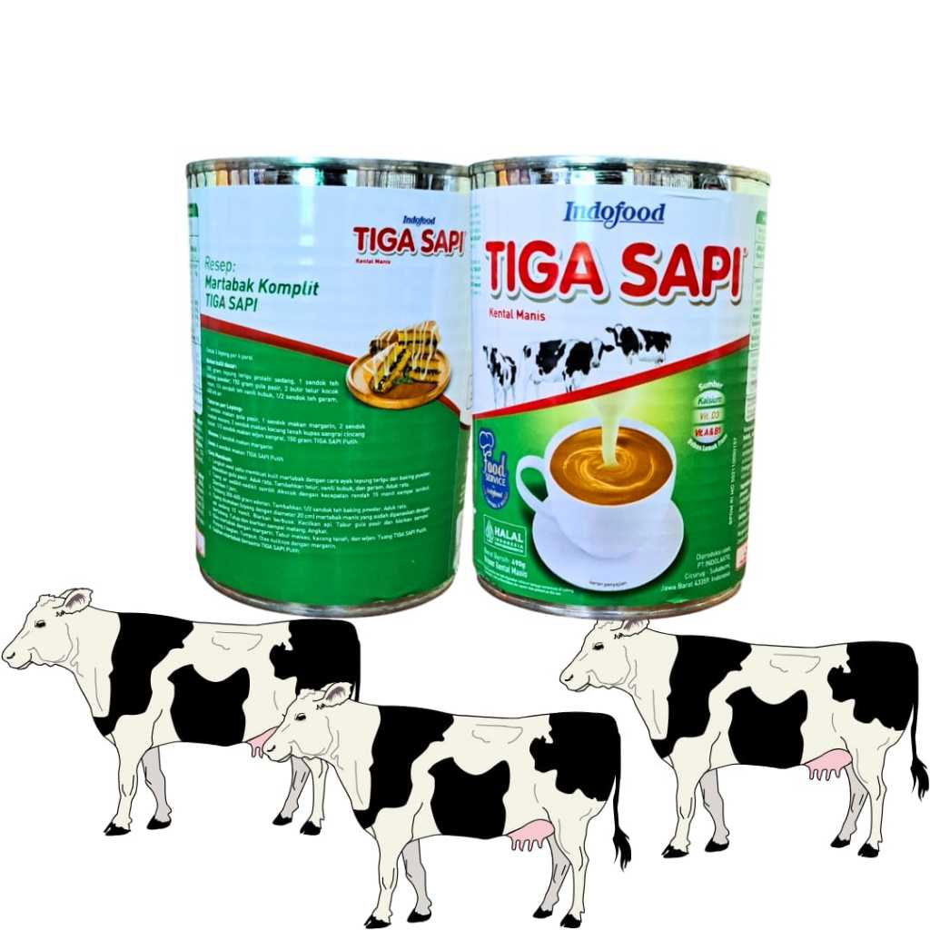 

Susu Kental Manis Tiga Sapi 490g Krimer Kental Manis 490g