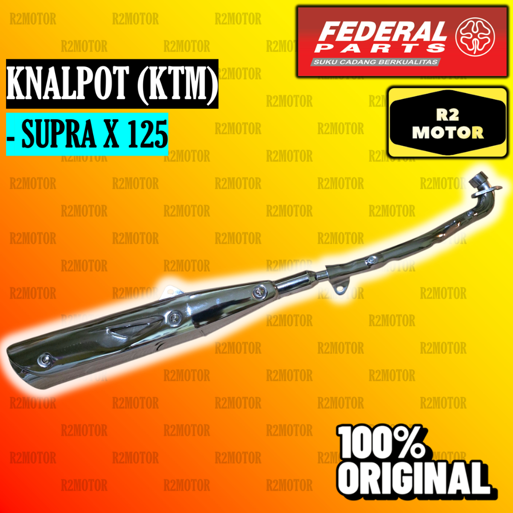 Fp Knalpot Ktm Supra X 125 Federal Original Astra Otoparts Tahan Karat Anti Bocor
