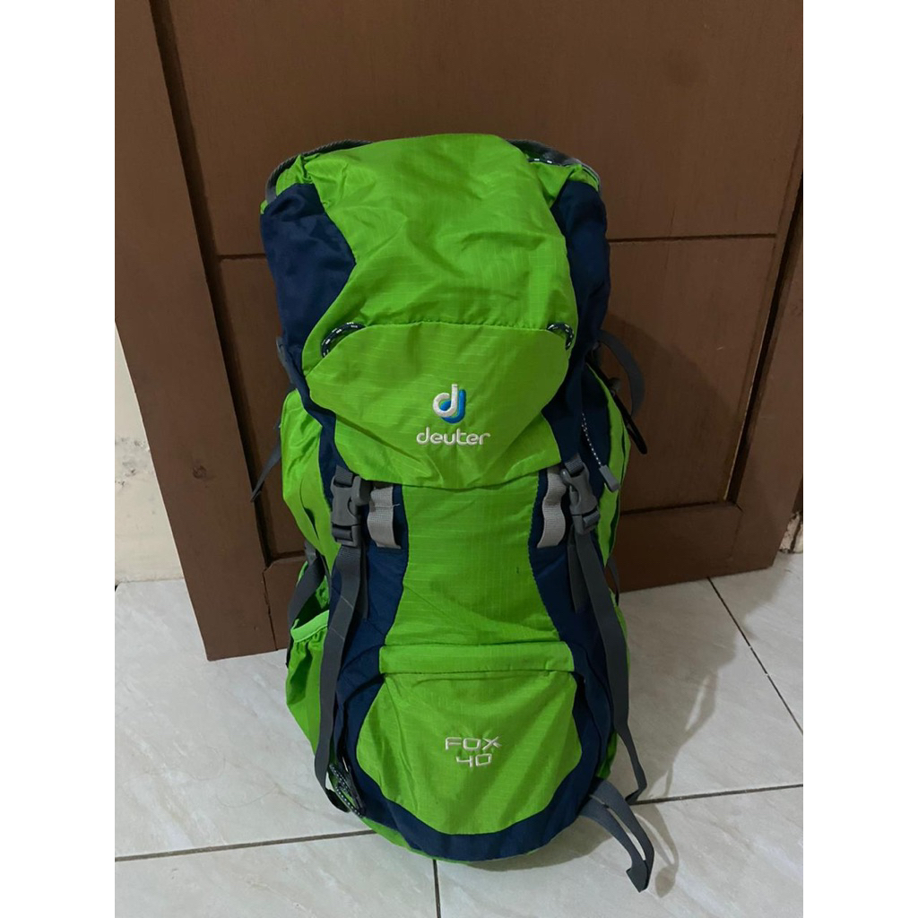 Tas carrier Deuter fox 40L + 4L | bonus raincover zlatan | bonus sleeping bag / hiking / gunung / da