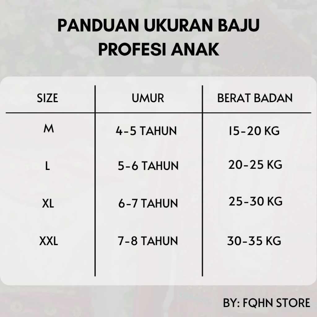 DISKON BAJU PROFESI ANAK/BAJU MASINIS ANAK LAKI (FREE PACKING KARDUS)