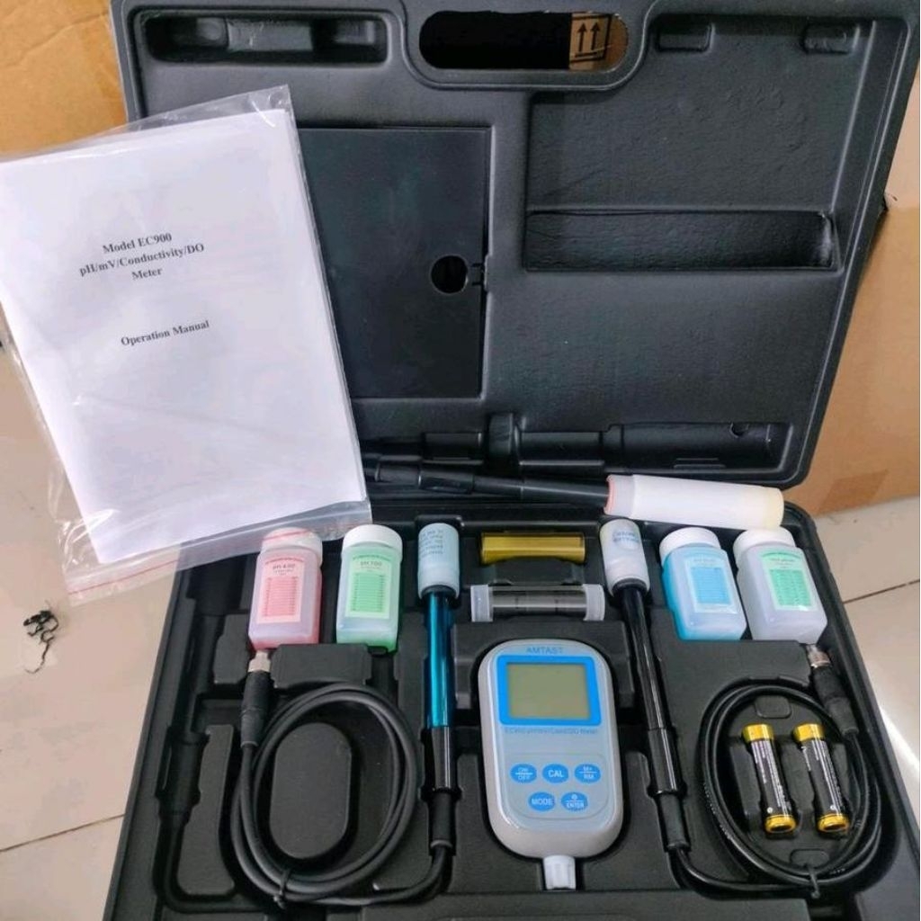 Alat Ukur Kualitas Air AMTAST EC900 EC 900 8in1 pH/mV Conductivity/DO