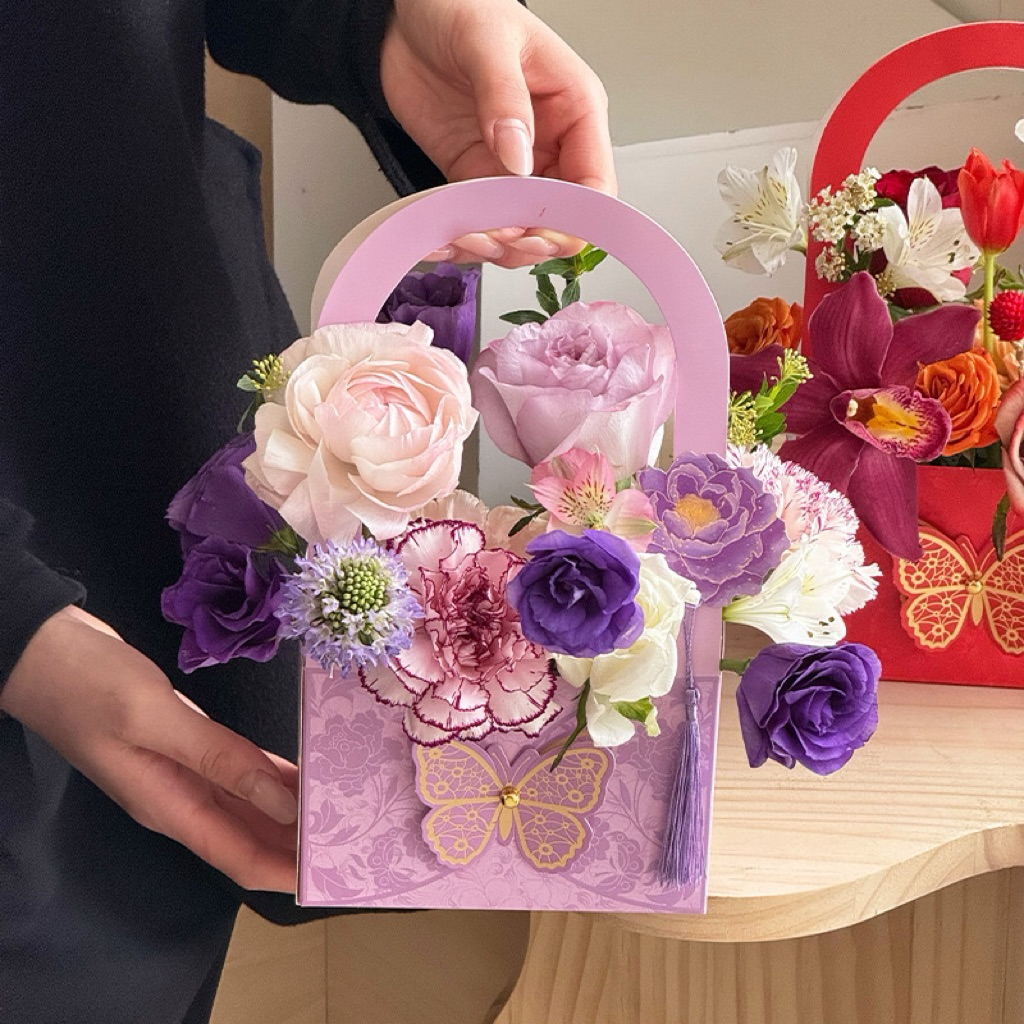 

[BOX ONLY] Butterfly Flower Box | Box Bunga Kupu-Kupu | Handy Bag Flower Box | Hiasan Dekorasi