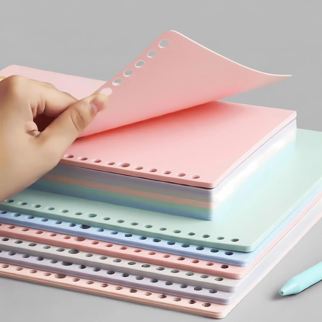 

(25 Lembar)Loose Leaf A5, B5 Kertas File isi Binder, 20 Holes A5, 26 Holes B5, A4, 50 Sheet Multicolor Loose Leaf Binder A5 Loose leaf B5 Hvs warna.