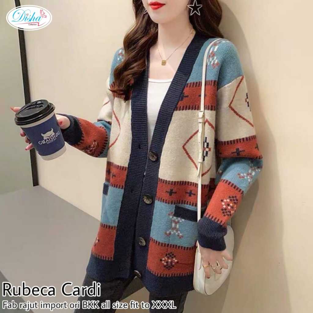 CARDIGAN WANITA RAJUT IMPORT BKK JUMBO KOREAN STYLE TERBARU PAKAIAN WANITA SWEATER CARDIGAN RAJUT IM