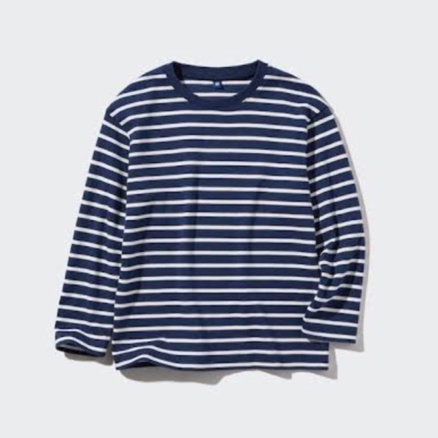 SPAO Kids stripe longsleeve baju salur korea