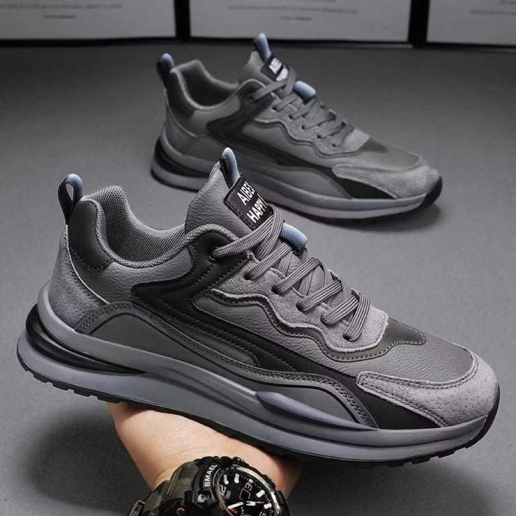 Sepatu Sneakers Pria Sepatu Kasual Cowok terbaru Sneakers Tinggi Imprt ala Korea Sepatu Putih Pria S