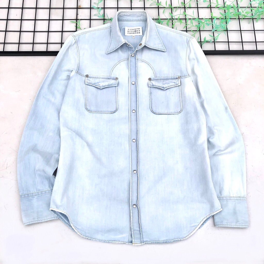 Kemeja Denim Maison Margiela