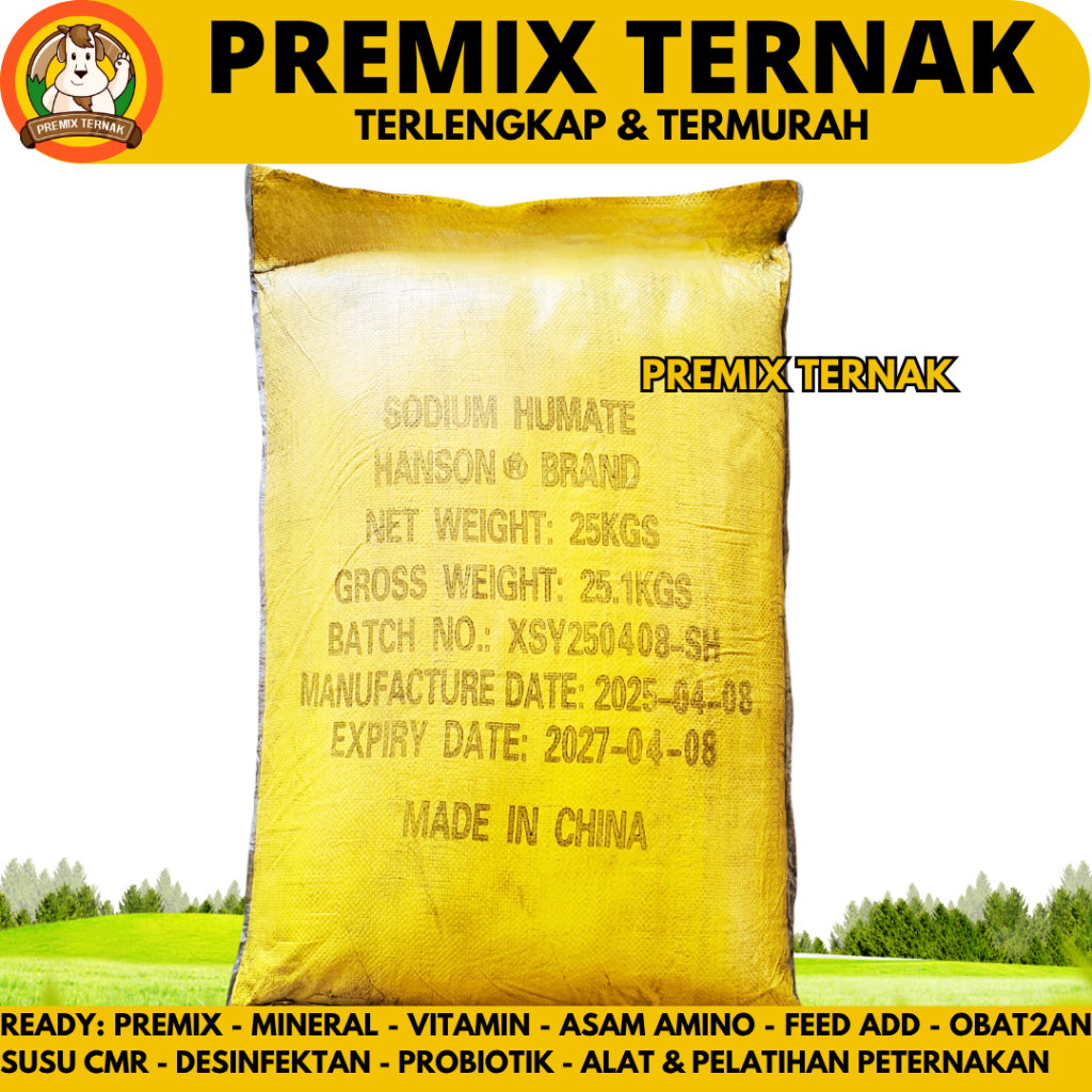ASAM HUMAT 25 KG 85% HANSON (1 SAK KUNING) - Sodium Humate 25 kg Humic Acid Humid Acid Pembenah Tana