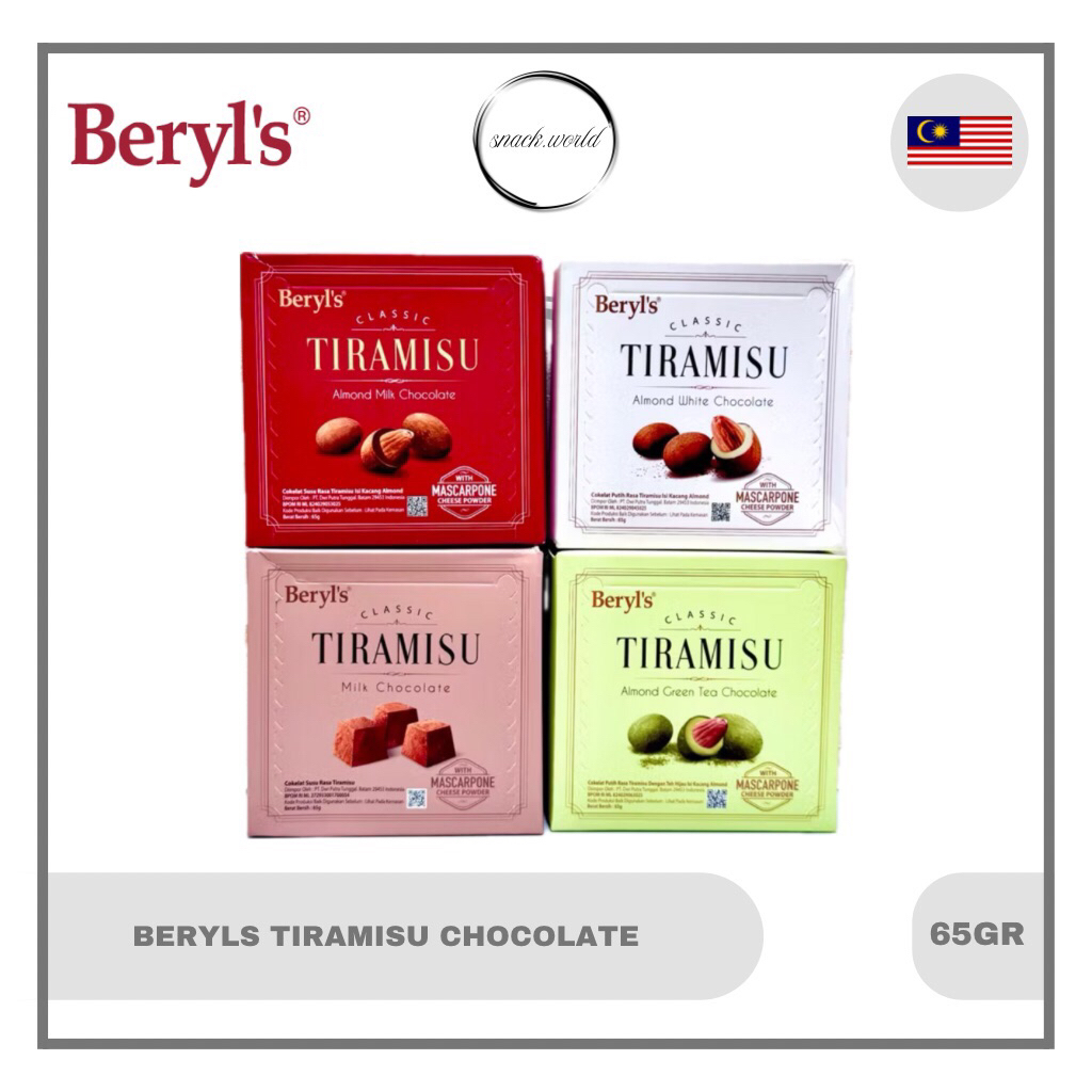 

Beryls Tiramisu Almond Chocolate White Coklat 65gr