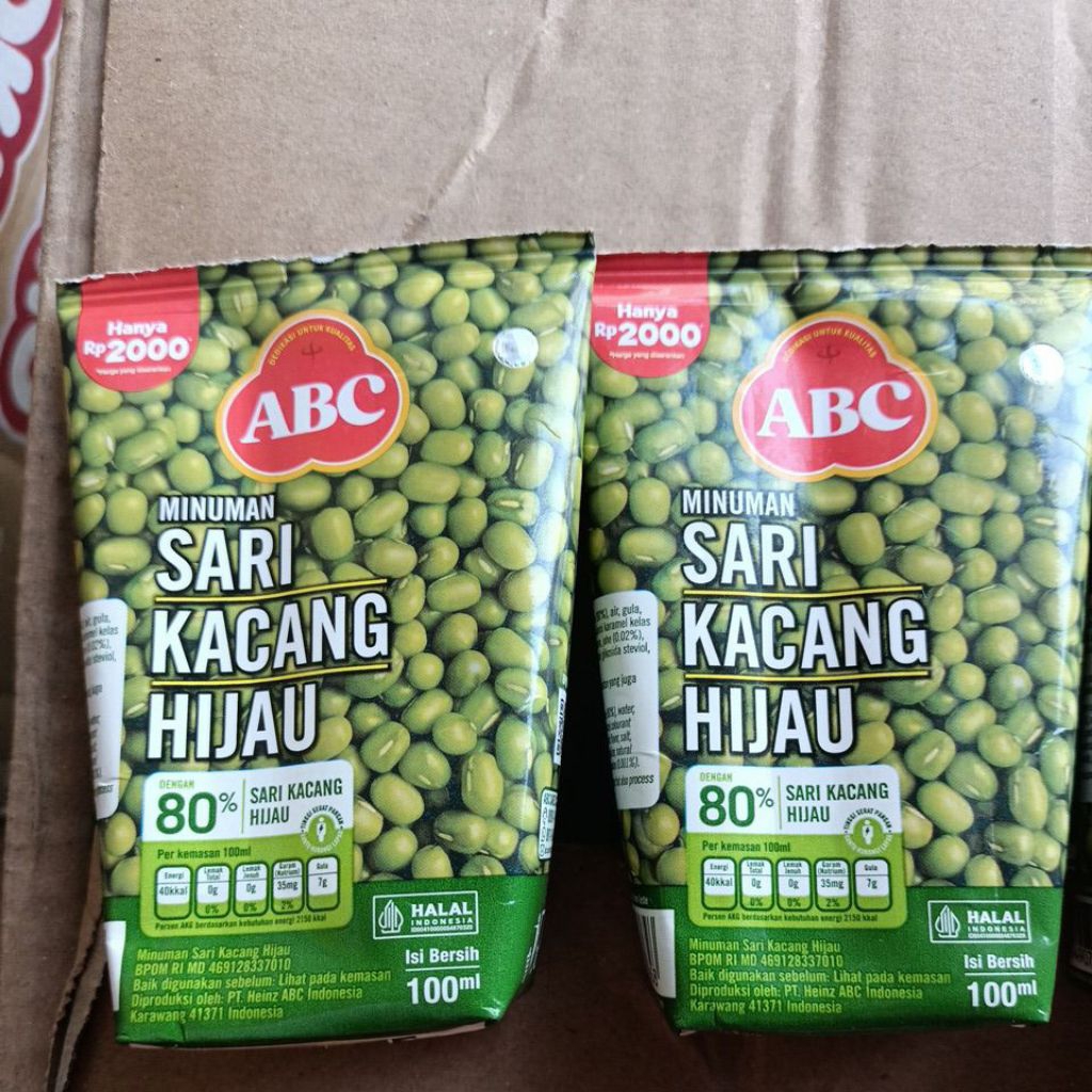 

sari kacang hijau pouch 100 ml