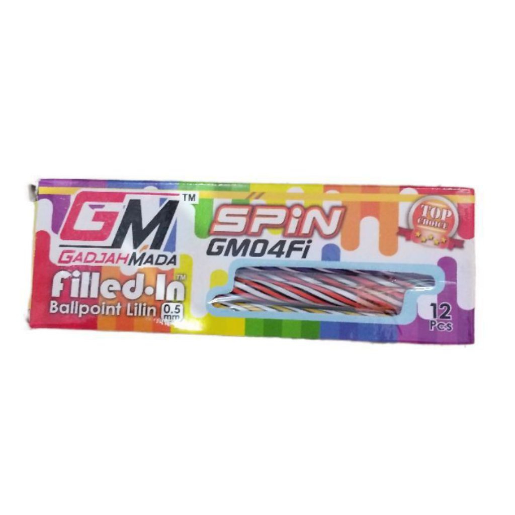 

Pulpen ulir | Pulpen lilin | GM SPIN | peralatan sekolah | bolpoin | pen
