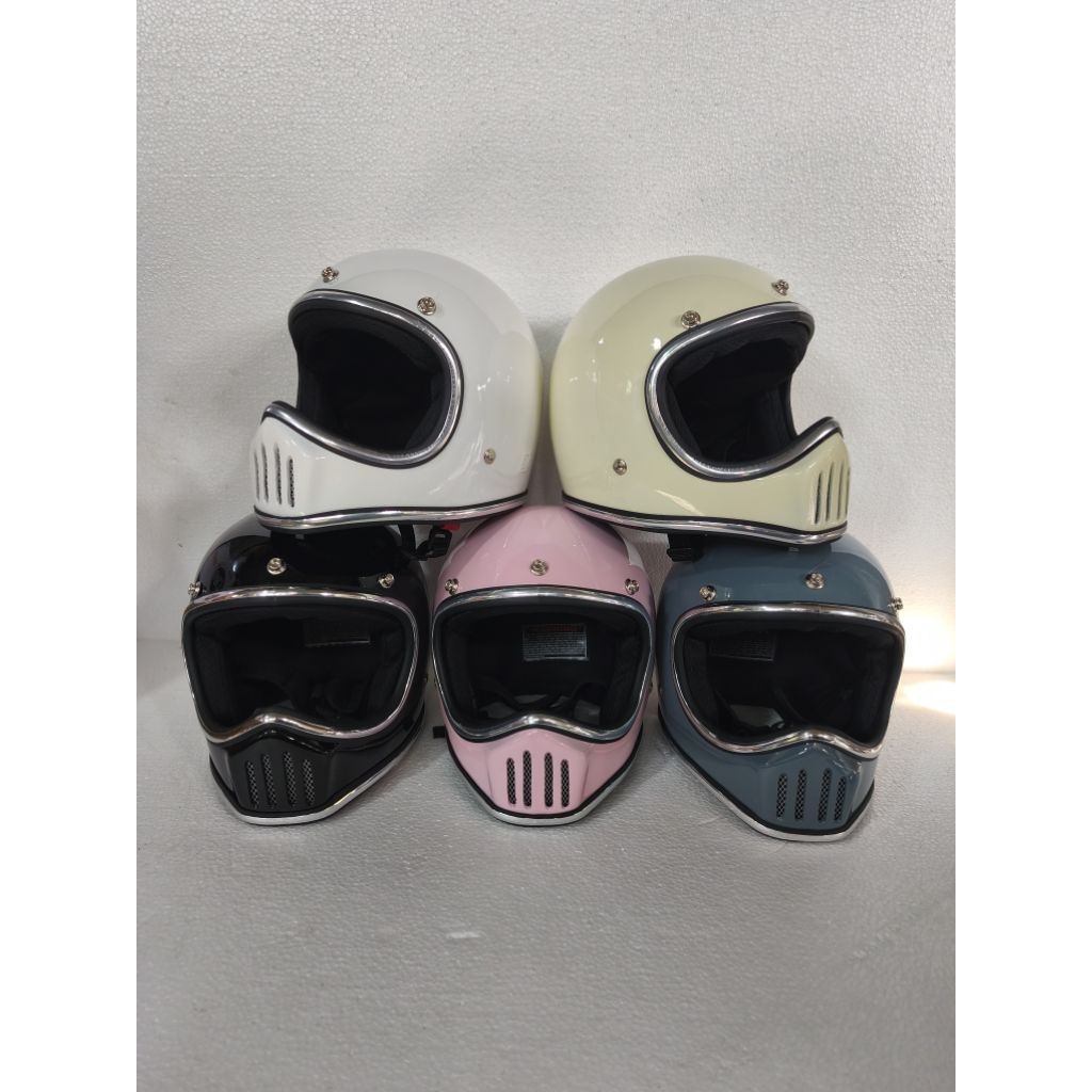 Helm Cakil Anak Fullface bahan fiber empuk nyaman dipakai