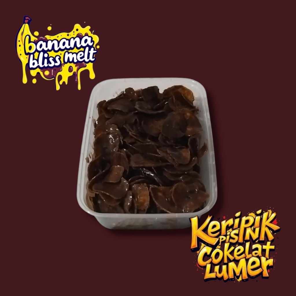 

Keripik Pisang Cokelat Lumer | Snack Renyah Rasa Coklat Kekinian