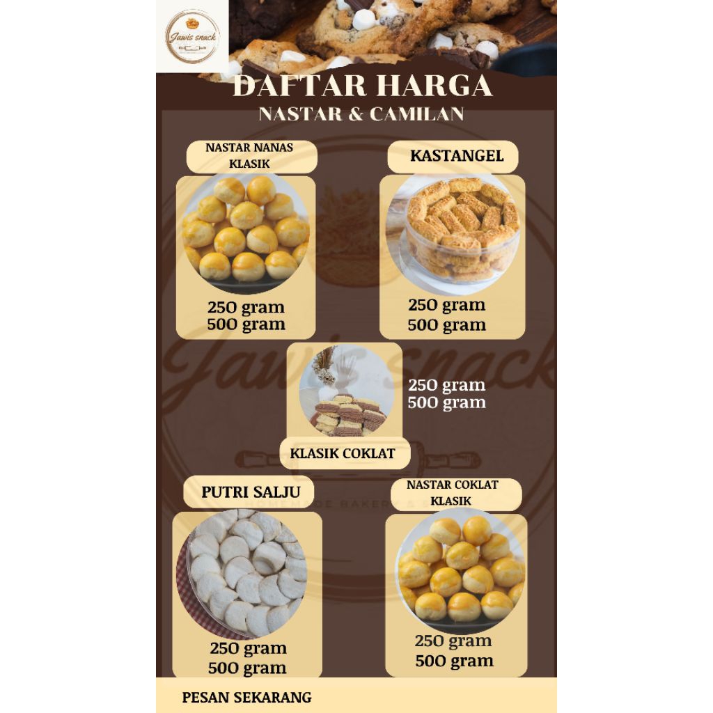 

KUE KERING LEBARAN || Best seller.Nastar klasik/kastangel/coklat/nanas/thumbrint 500gr