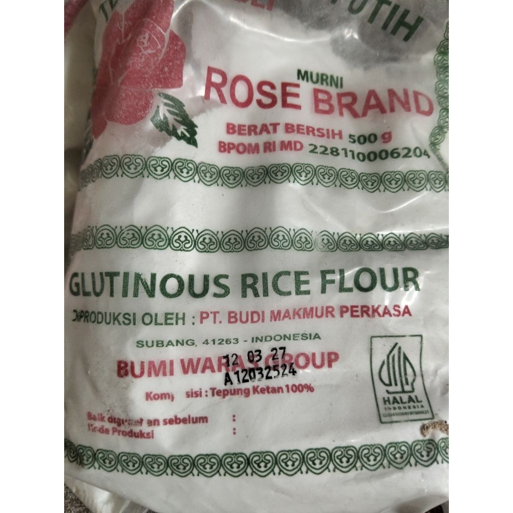 

tepung ketan putih rose brand