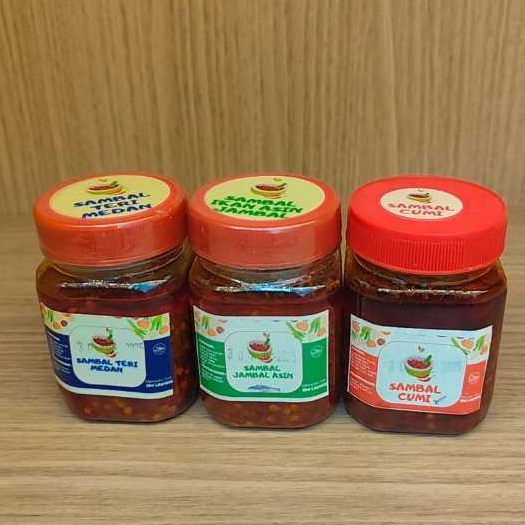 

SAMBAL BU LASMINI CUMI, IKAN ASIN JAMBAL, TERI MEDAN