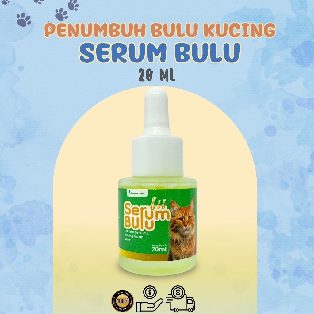Vitamin Suplemen Kucing SERUM BULU 20 ML Penambah Bulu Ampuh