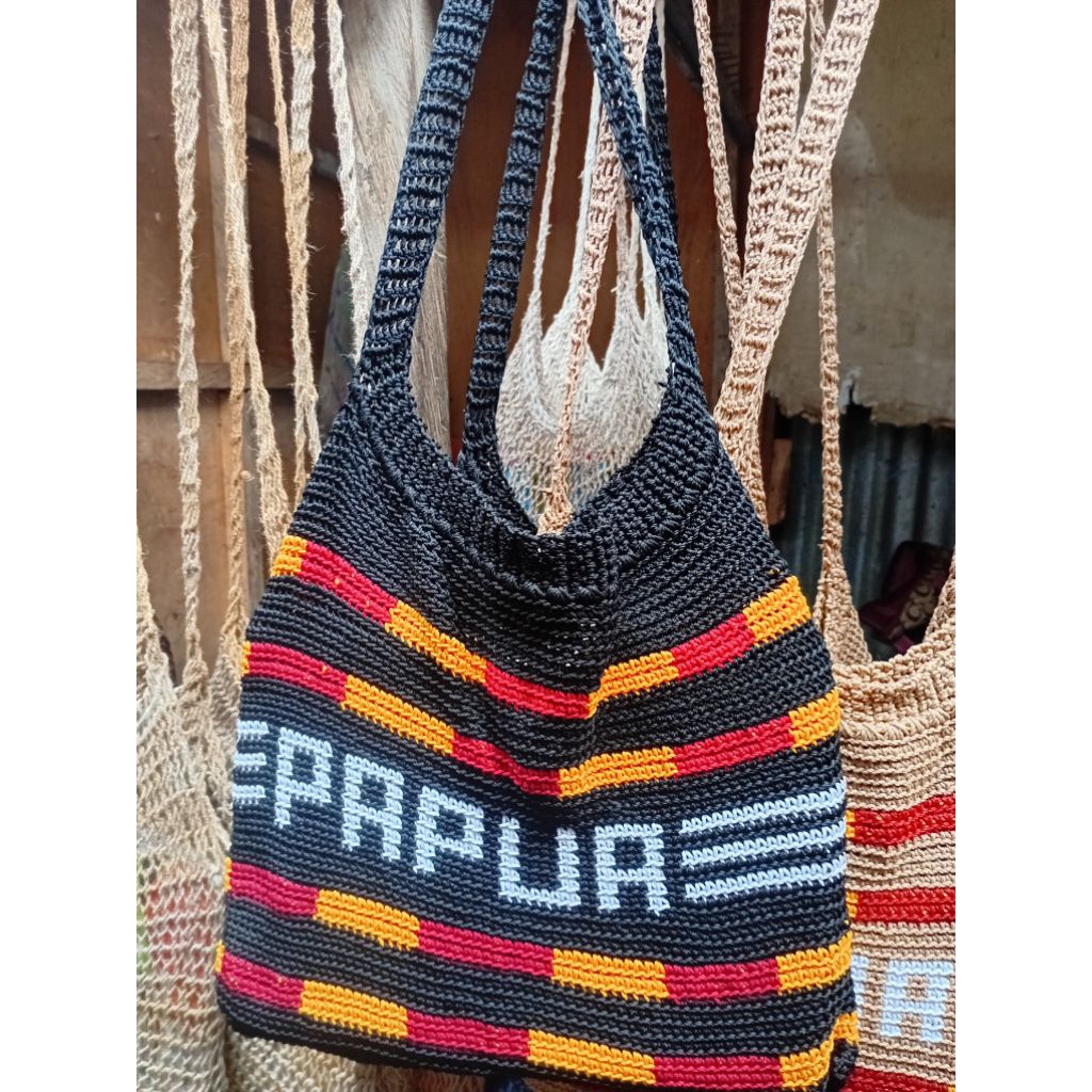 Tas rajut papua/tas etnik papua/tas noken papua