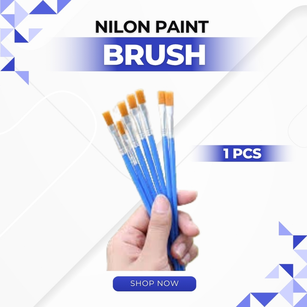 

Kuas Lukis Akrilik Bulu Nilon Cat Air Kuas Cat Minyak Flat Paintbrush
