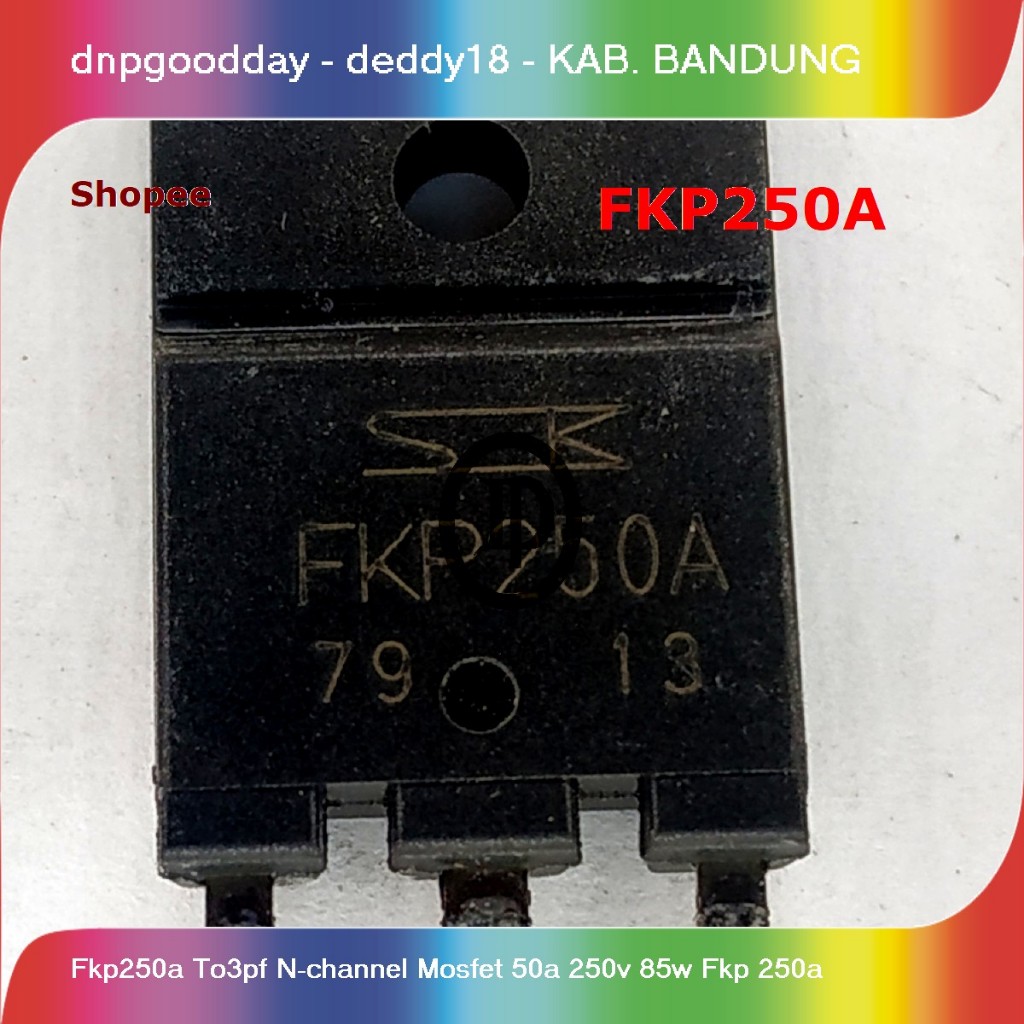 fkp250a to3pf n-channel mosfet 50a 250v 85w fkp 250a
