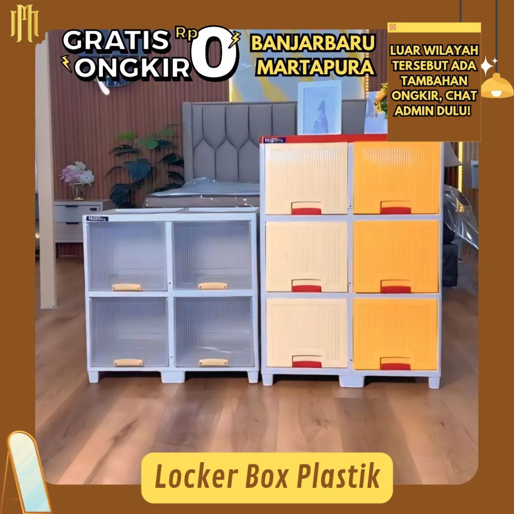 MEBEL MARTAPURA - Lemari Locker Box Plastik by Napolly