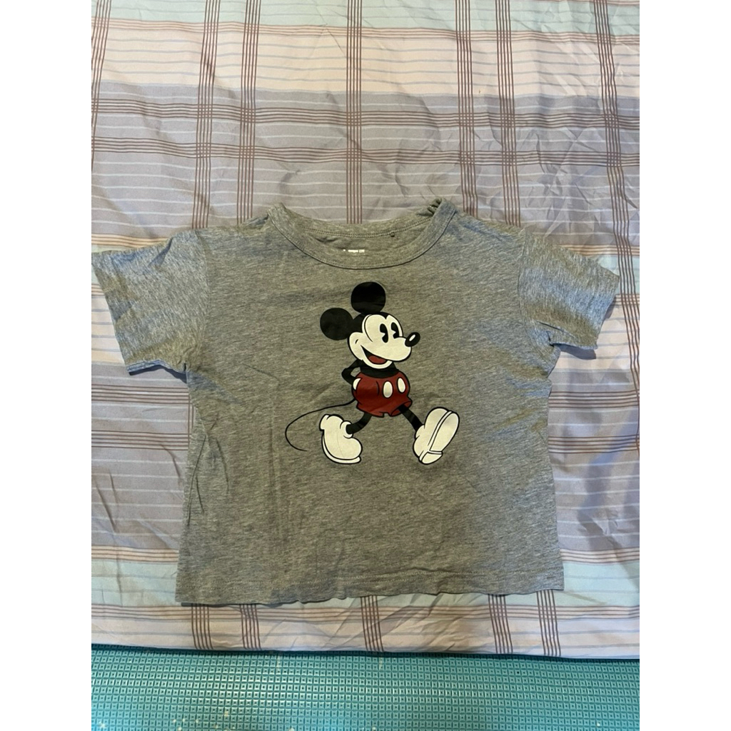 Preloved Uniqlo Kids T-Shirt Mickey Mouse 2pcs