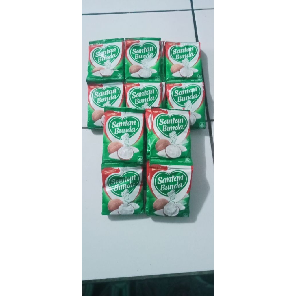 

santan bubuk bunda berat 120g/renceng/isi 10 sashet