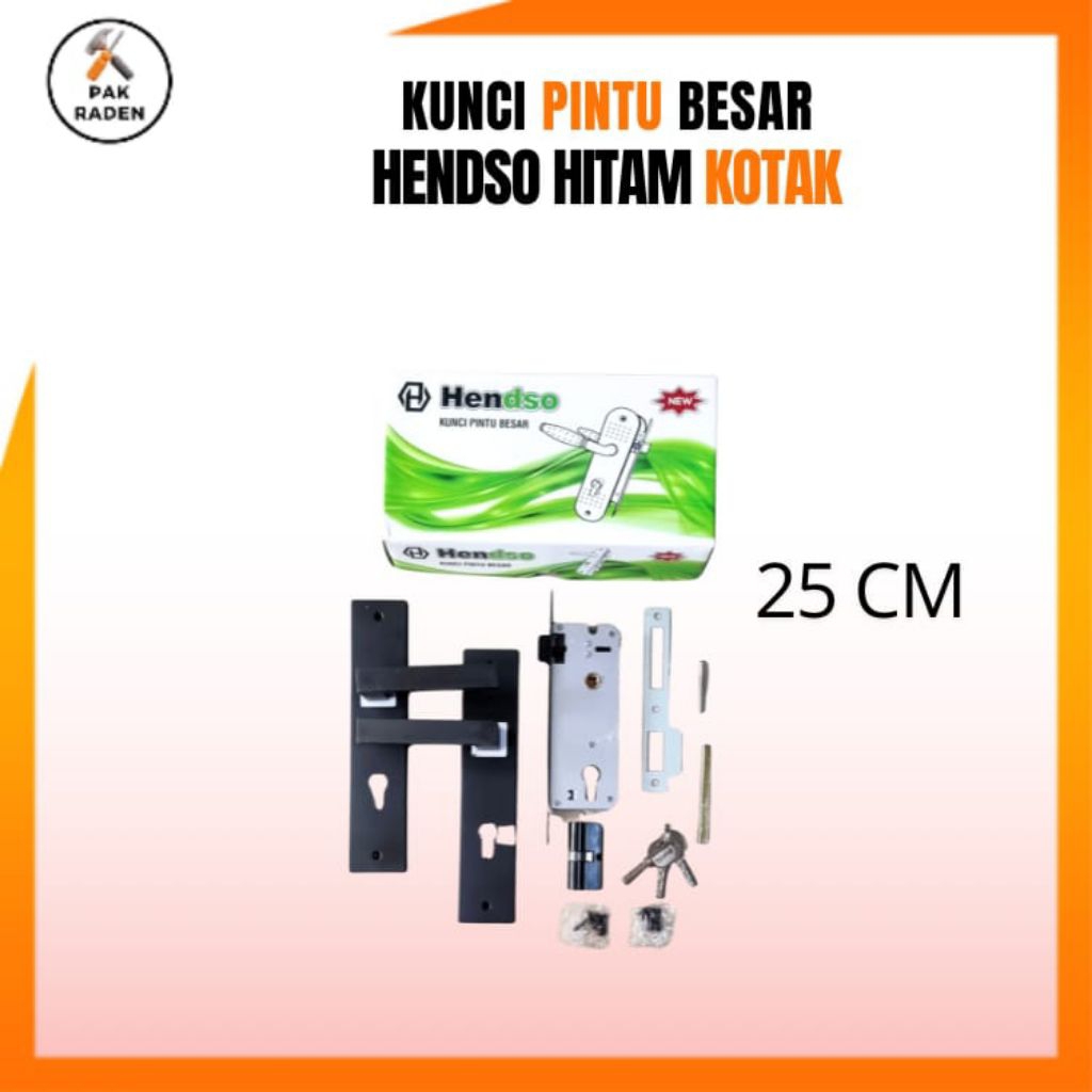 Kunci Pintu / Slot Pintu Besar HENDSO BLACK
