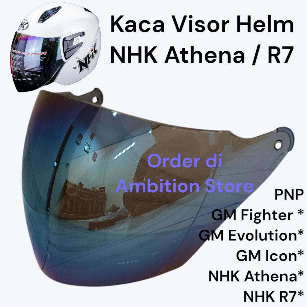 KACA VISOR HELM NHK ATHENA / KACA HELM NHK R7