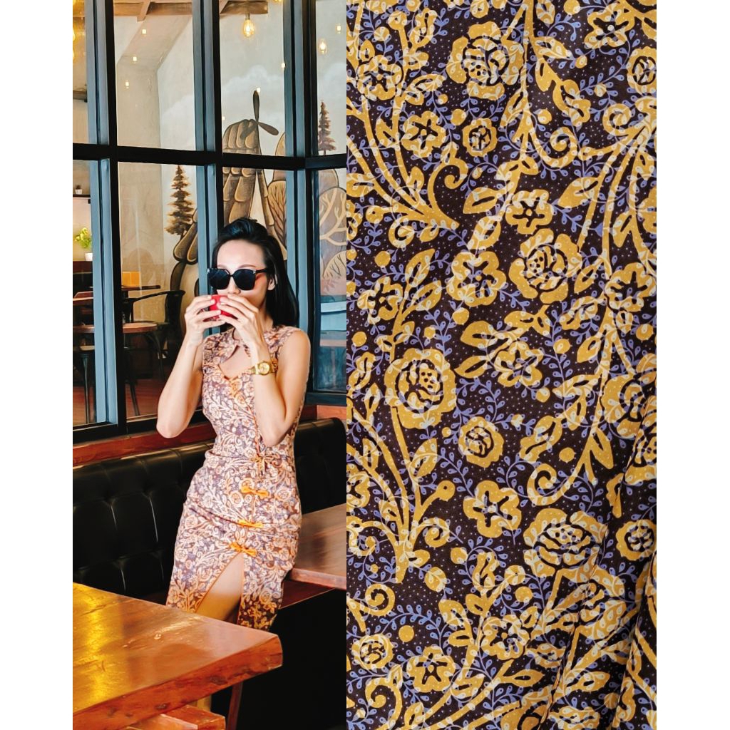 Katun Jepang Bunga Grade Premiere motif Mawar Paris 100% katun primisima premium quality