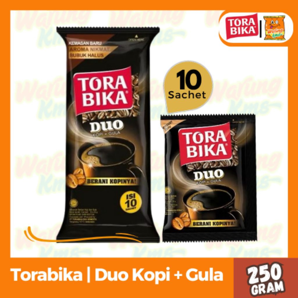 

Kopi Torabika Duo Kopi + Gula Toraduo Renceng isi 10pcs @25g Enak