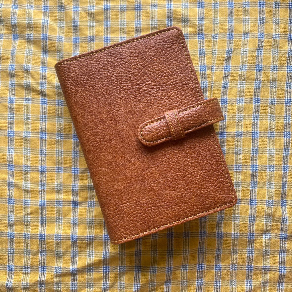 

PRELOVED binder kulit coklat A7 6ring