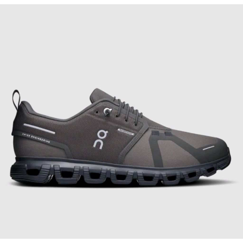 ON RUNNING MEN'S SHOES - ON RUNNING CLOUD 6 WATERPROOF - THORN/BLACK