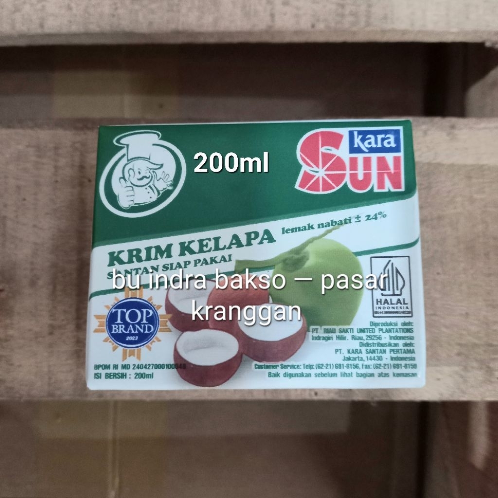 

santan cair sun kara 200ml sunkara krim kelapa