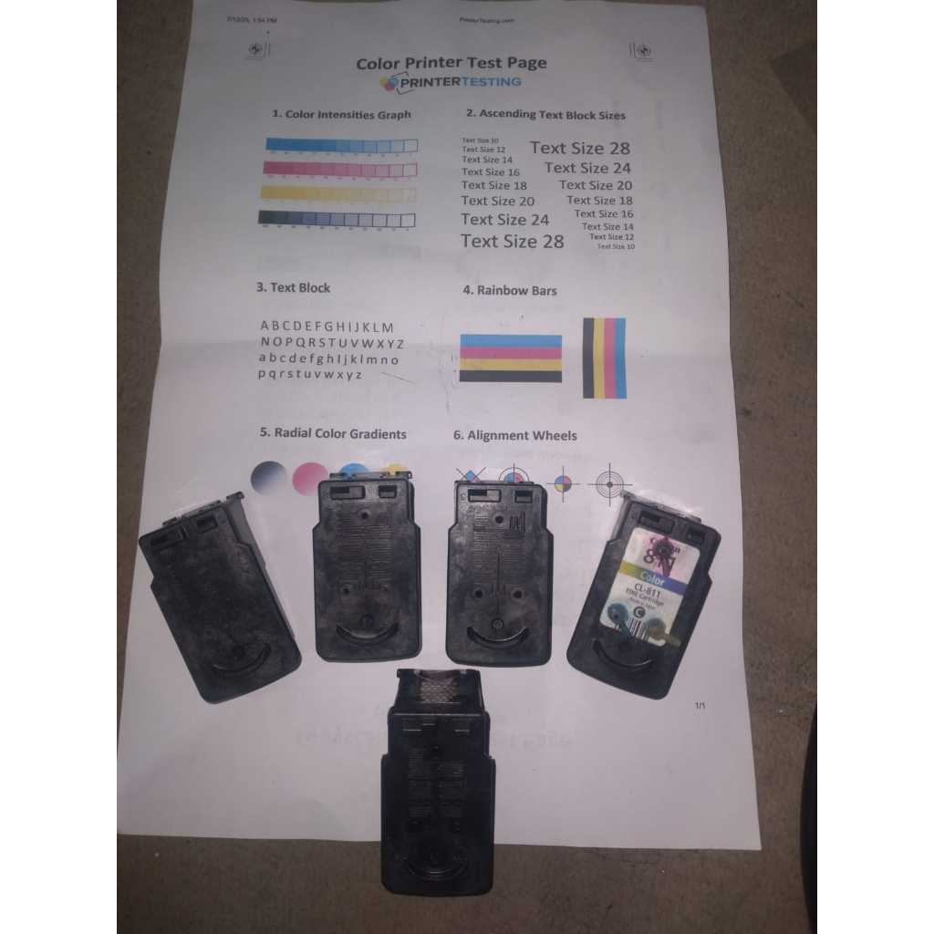 CATRIDGE WARNA 811  PRINTER IP 2770/MP287/MP237 SIAP PAKAI