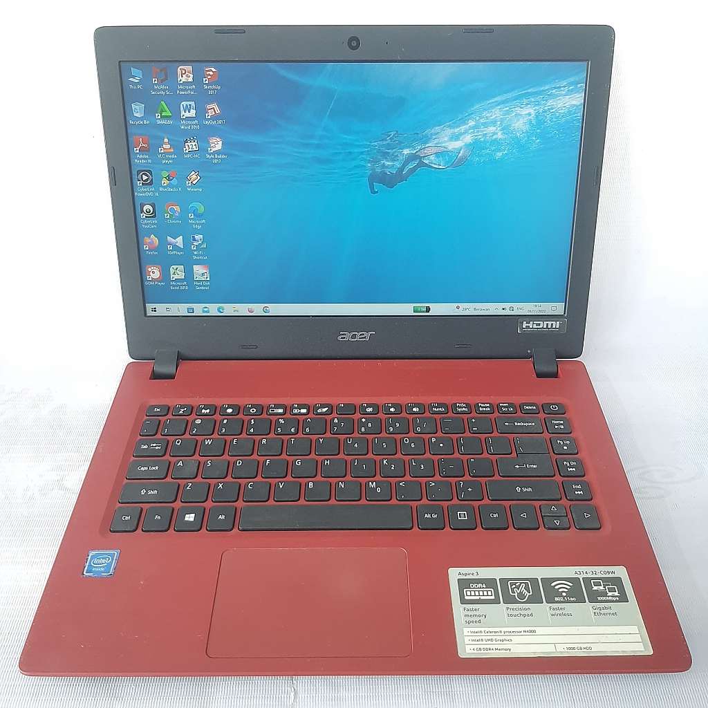 ACER A314-32 INTEL-N4000 RAM 4GB SSD 256GB