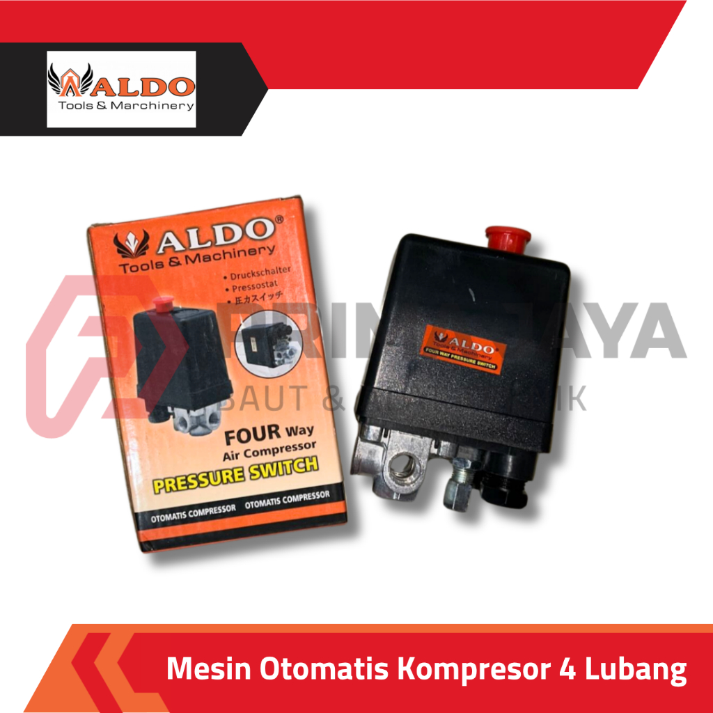 MESIN OTOMATIS KOMPRESOR 4 LUBANG MINI / PENGATUR TEKANAN KOMRPESOR / PRESSURE SWITCH COMPRESSOR ALD