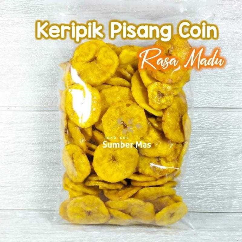 

Keripik Pisang Koin 1kg Pisang Koin Madu Legit Kripik Pisang Madu Renyah Manis
