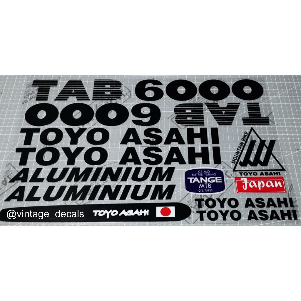 sticker sepeda TOYO ASAHI TAB6000