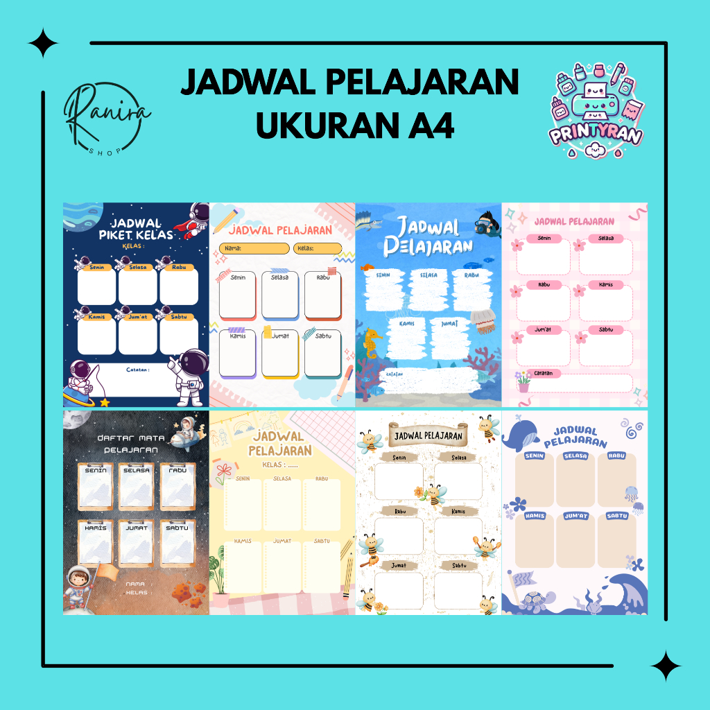 

Printyran - Jadwal Pelajaran Anak Sekolah Lucu Ukuran A4