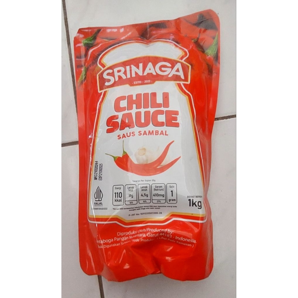 

Srinaga chili sauce pouch 1kg