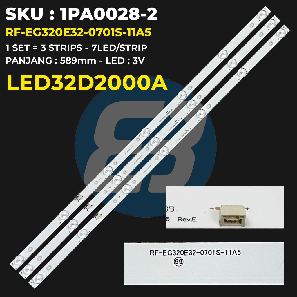 Backlight TV Changhong 32 Inch LED32D2000A 32D2000A