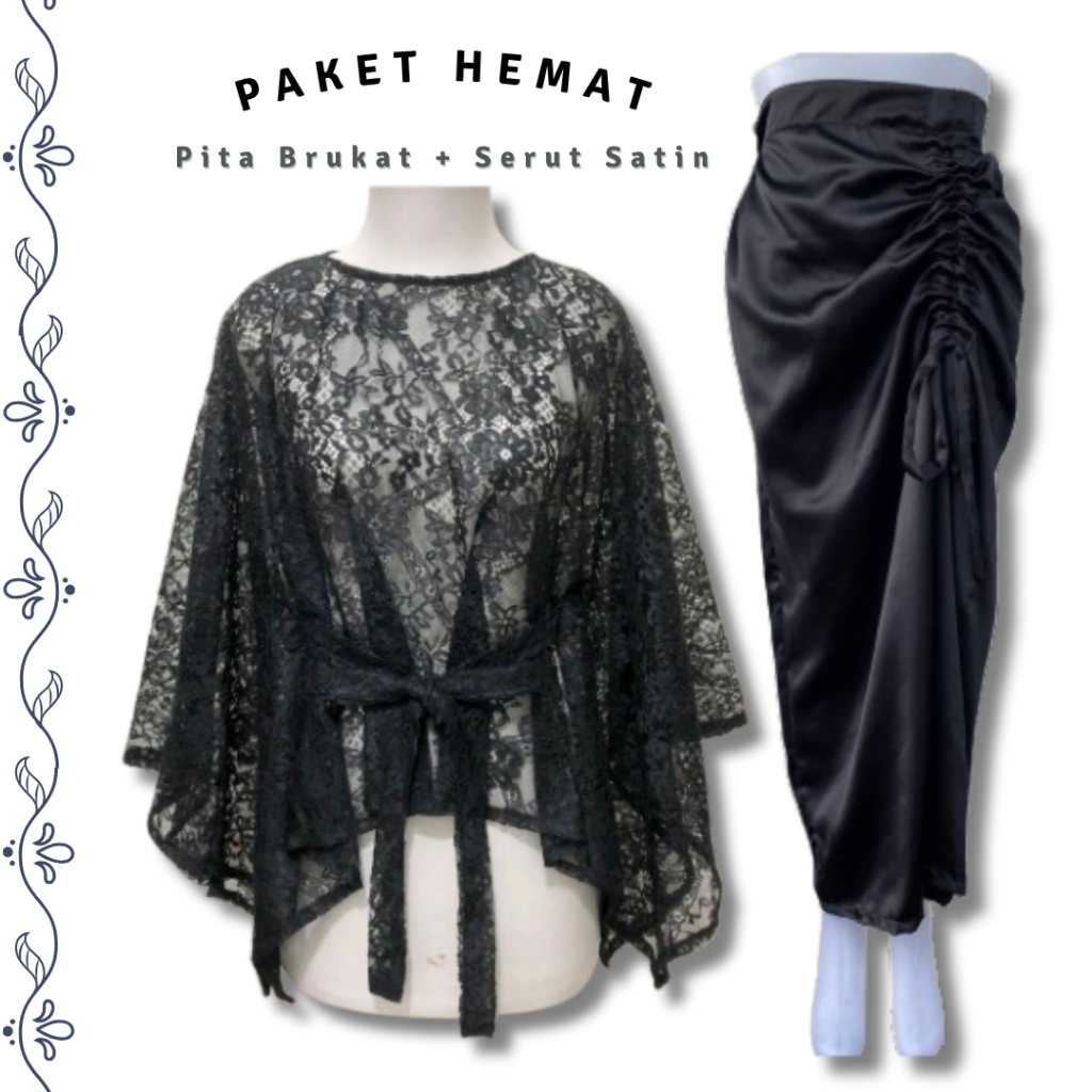 One set outer brokat | outer brokat kondangan kekinian | outer brokat premium / satuset outer dan ro