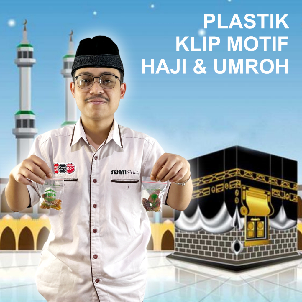 

(Isi 50pcs) PLASTIK KLIP UNTUK OLEH OLEH HAJI DAN UMROH