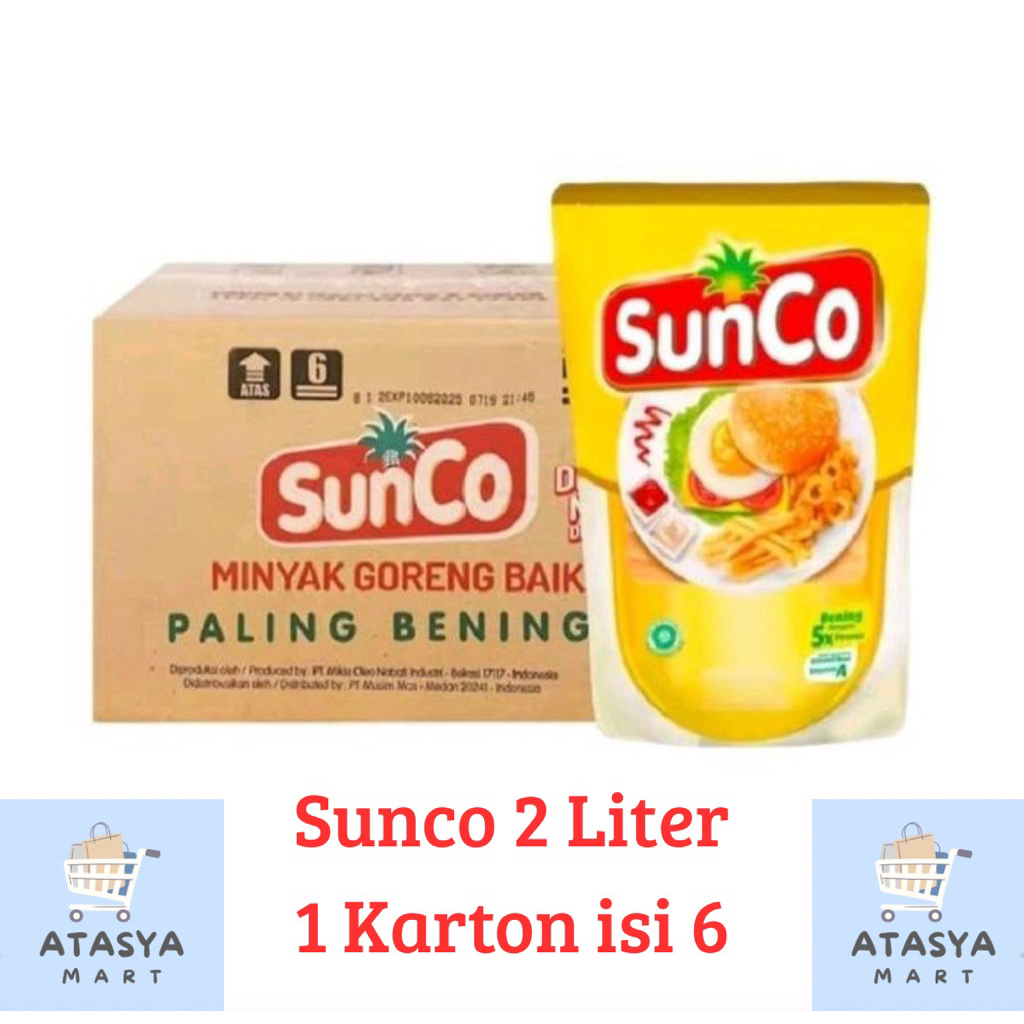 

SUNCO MINYAK GORENG REFILL 2 LITER / 1 KARTON ISI 6 POUCH