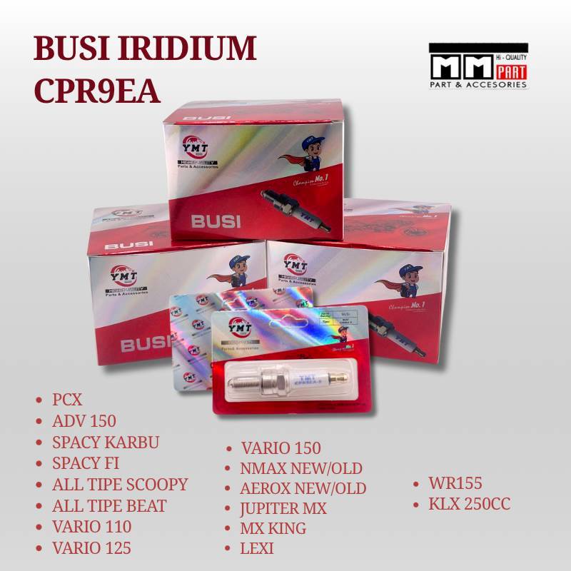 BUSI IRIDIUM CPR9EA YAMAMOTO - BUSI RACING CPR9EA-9 IRIDIUM BEAT VARIO SCOOPY SPACY NMAX AEROX  KHAR