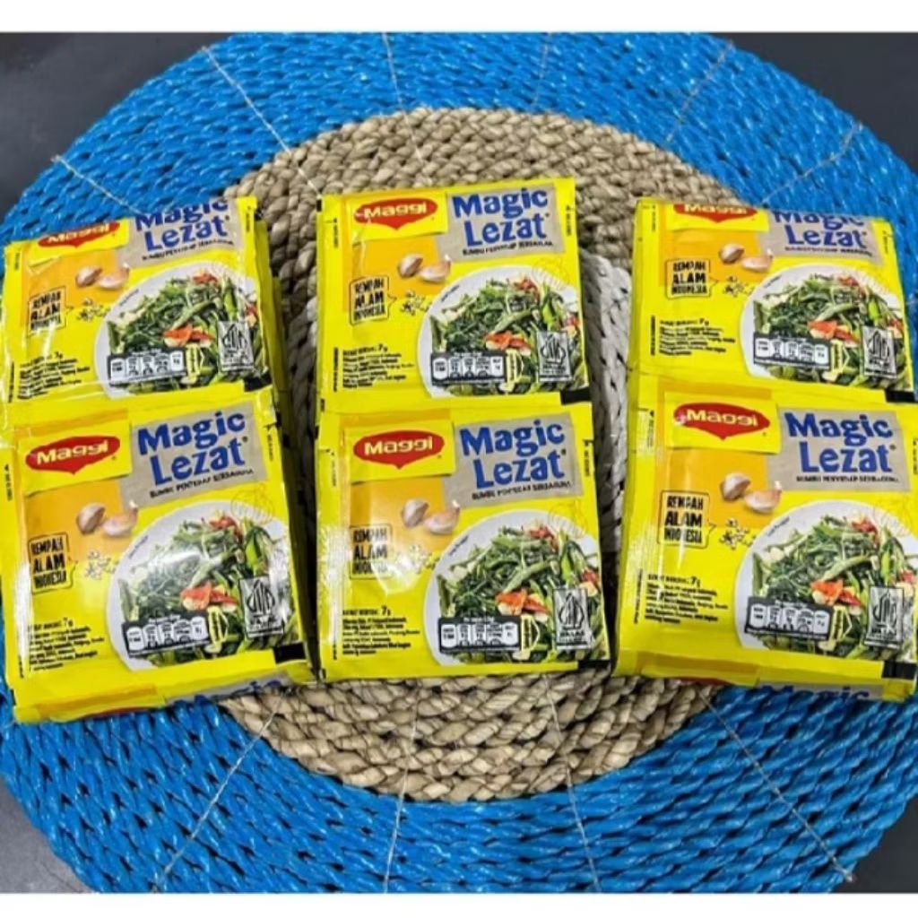 

magic lezat penyedap rasa serba guna 7 gram, 1 lembar isi 72 pcs