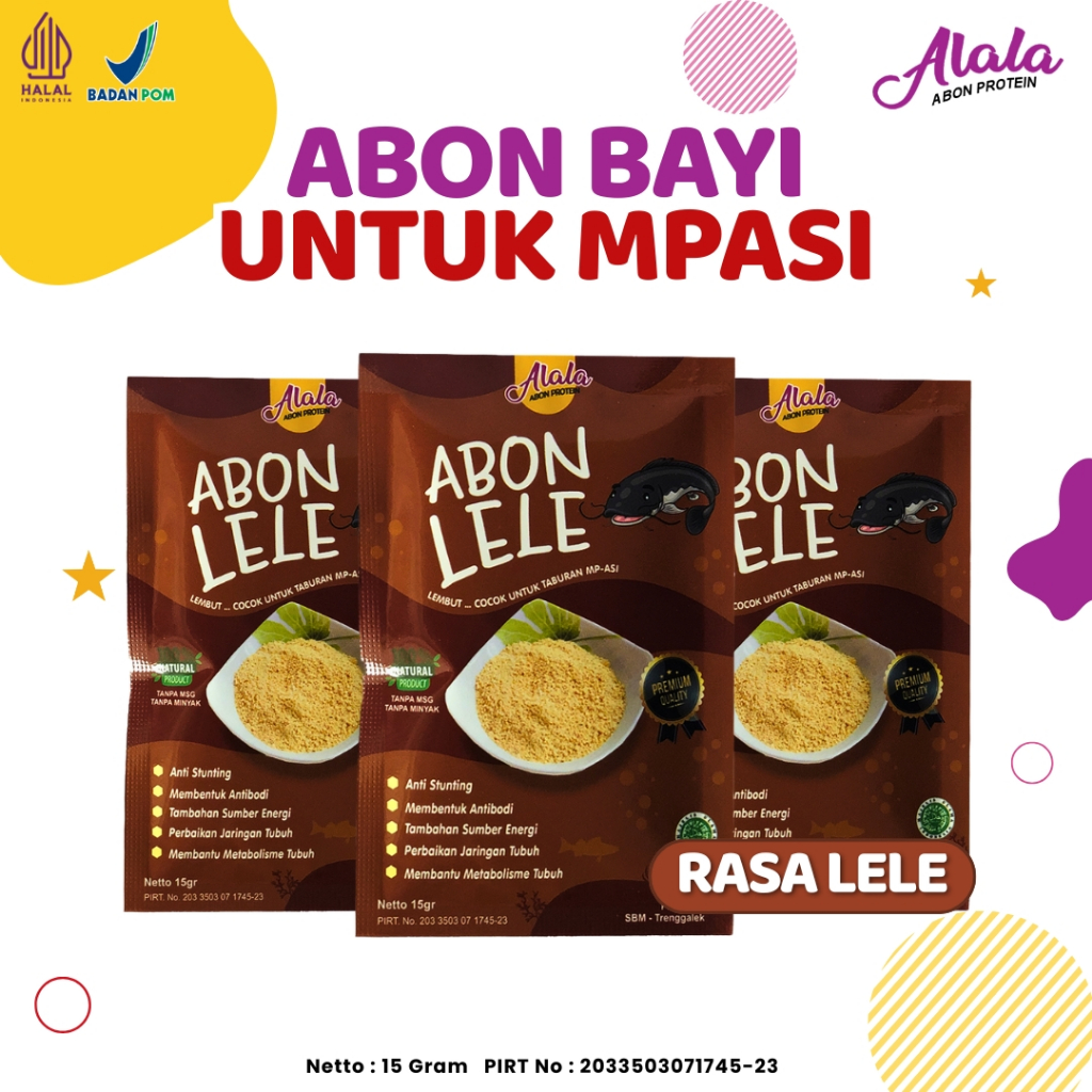 

ABON BAYI NON MSG ALALA Penambah Nafsu Makan BB BOOSTER Anak 6+ 8+ Anti GTM