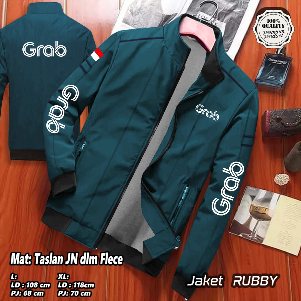 Jaket GR ABBB Logo Putih / Jaket Motor / Jaket Parasut / Jaket Pria Wanita